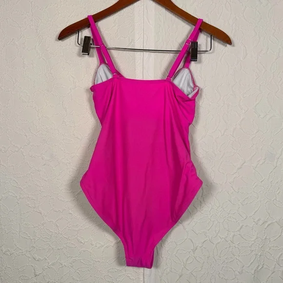 Eomenie Hot Pink One Piece Swimsuit Size M - Picture 11 of 15